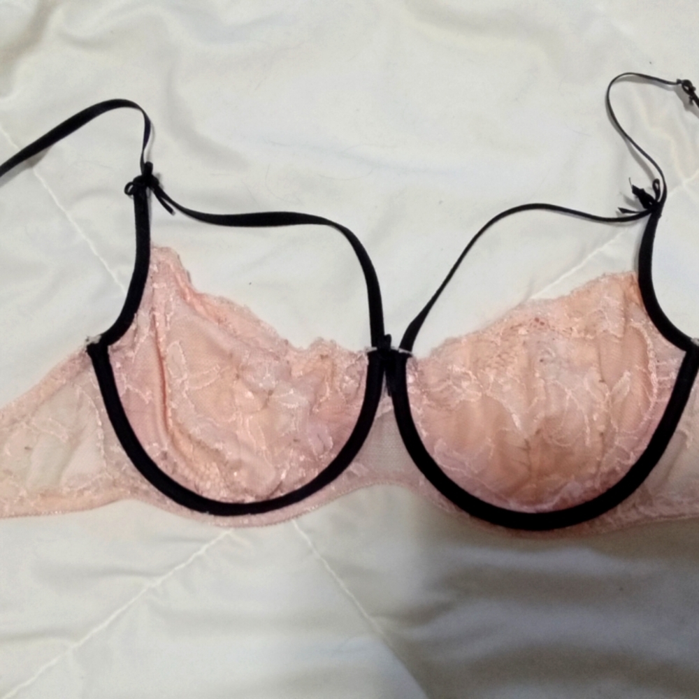 Pink & Black Bra